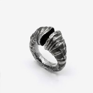 Bague coquillage fossilisé