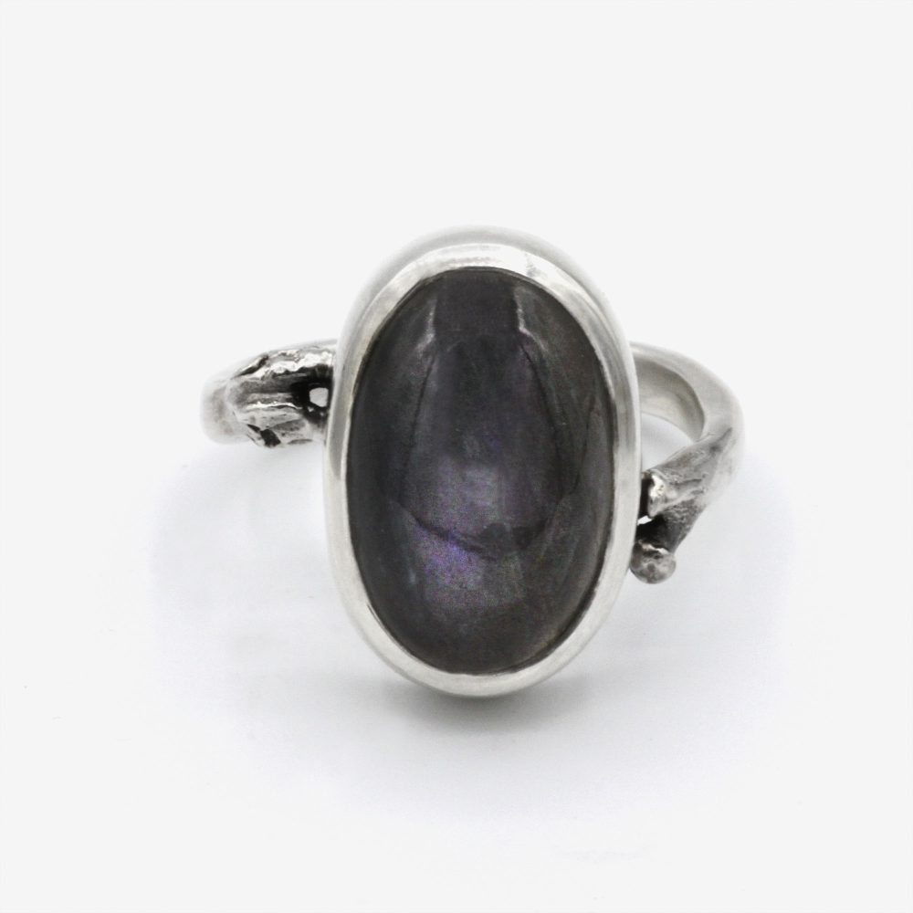 Fémur de rat et labradorite, argent 925 recyclé